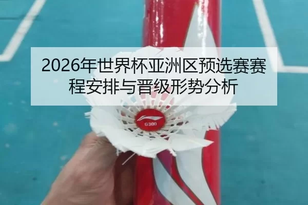 2026年世界杯亚洲区预选赛赛程安排与晋级形势分析